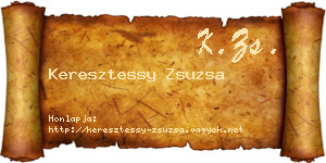 Keresztessy Zsuzsa névjegykártya